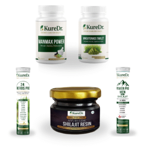 24Herbs Pro + Power Pro Men + Wheat Grass 60 Tab + ManMax Power + Shilajit Resin